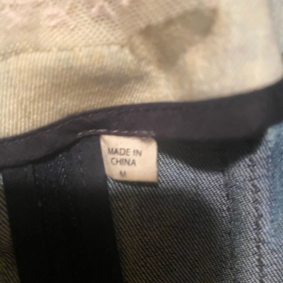 Tie Dye Slant Zip Jean Jacket - Picture 3 of 5